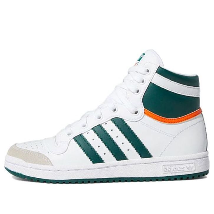 (GS) adidas Top Ten High J 'White Collegiate Green' EF2831