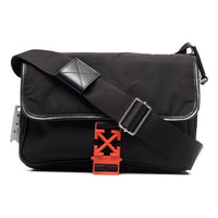 Men's Off-White Buckle Shoulder Bag Messenger Bag Black OMNN030F21FAB0011010