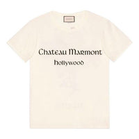 (WMNS) Gucci Chateau Marmont Print Short-Sleeved For Beige 492347-XJAN5-7263