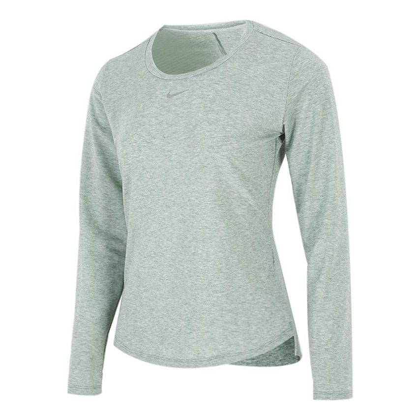 (WMNS) Nike Solid Color Training Sports Quick Dry Long Sleeves Light Blue T-Shirt DD0621-357