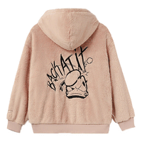 (WMNS) Li-Ning x Disney Cartoon Embroidered Suede Loose Hoodie 'Rose Pink' AWDR684-2