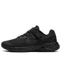 (GS) Nike Revolution 6 FlyEase 'Black Dark Smoke Grey' DD1113-001