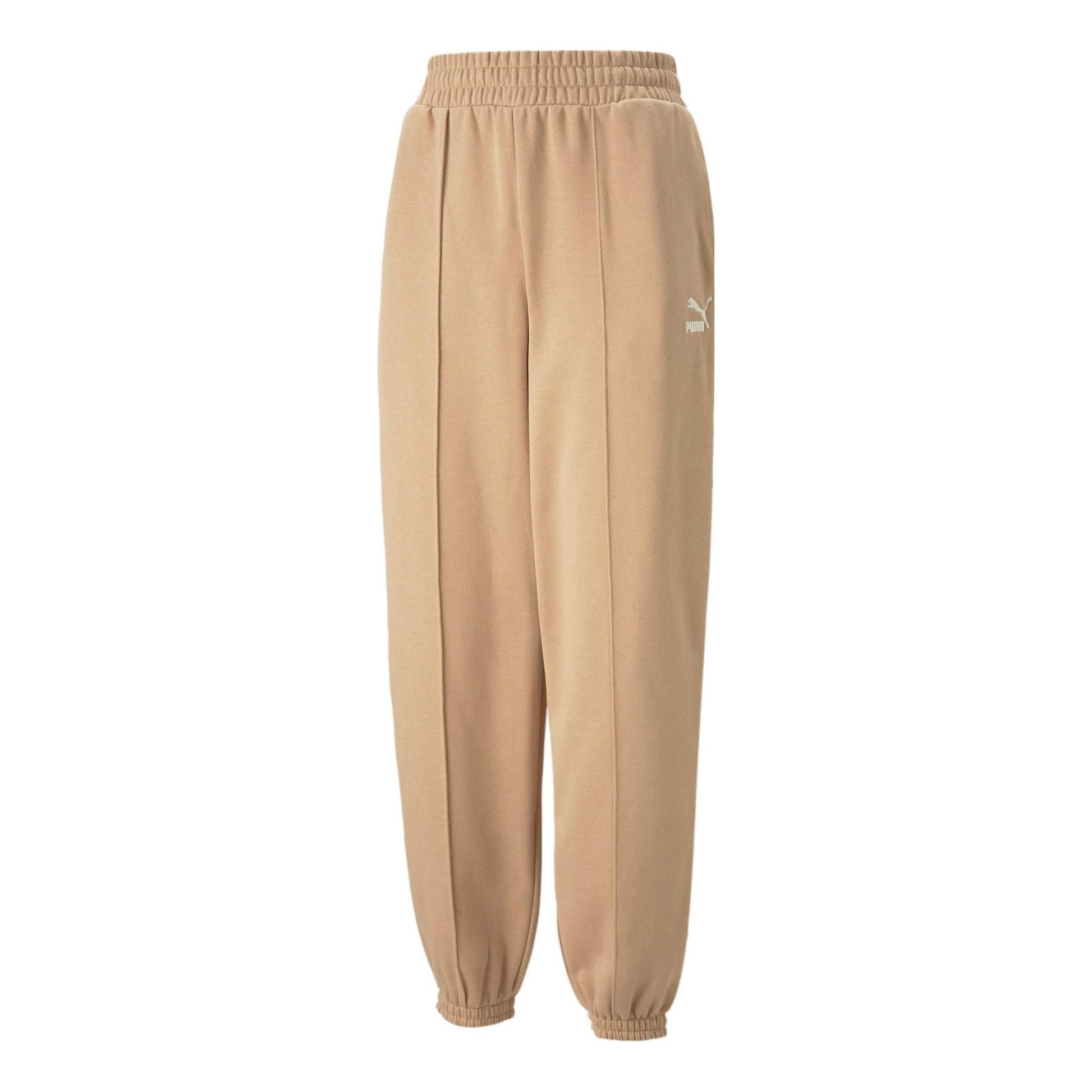 (WMNS) PUMA Classics Sweatpants 'Beige' 671751-89
