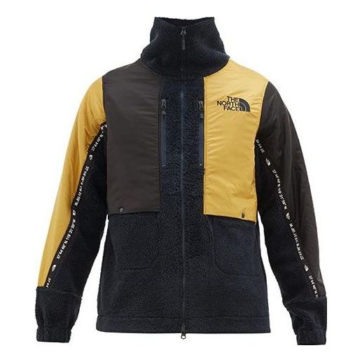 Men's THE NORTH FACE X KAZUKI Colorblock High Collar Long Sleeves Jacket Yellow NF0A46DGH2G