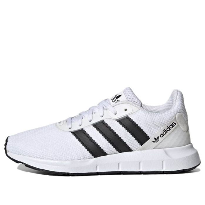(GS) adidas originals Swift Run J 'White Black' FW1706