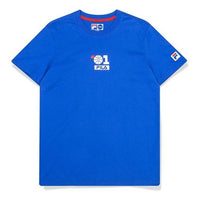 FILA Basketball Numeric Alphabet Printing Short Sleeve Blue T11M022112F-BU
