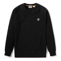 Men's Timberland Embroidered Logo Round Neck Pullover Black A2FYN001