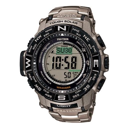 CASIO Solar Powered Sports Mens Brown Digital PRW-3500T-7APR