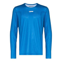 Off-White Alphabet Printing Long Sleeves Sports Long Sleeves Ordinary Version Blue OMVB017I21FAB00145014501