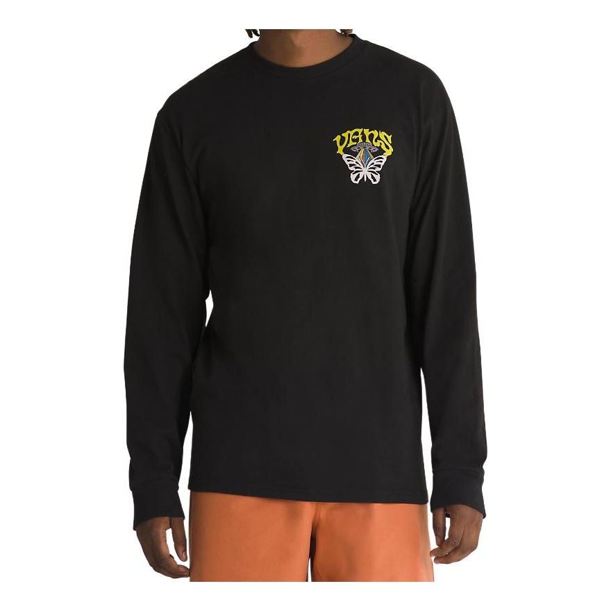 Vans Skull Saucer Long Sleeve T-Shirt 'Black' VN000G4CBLK