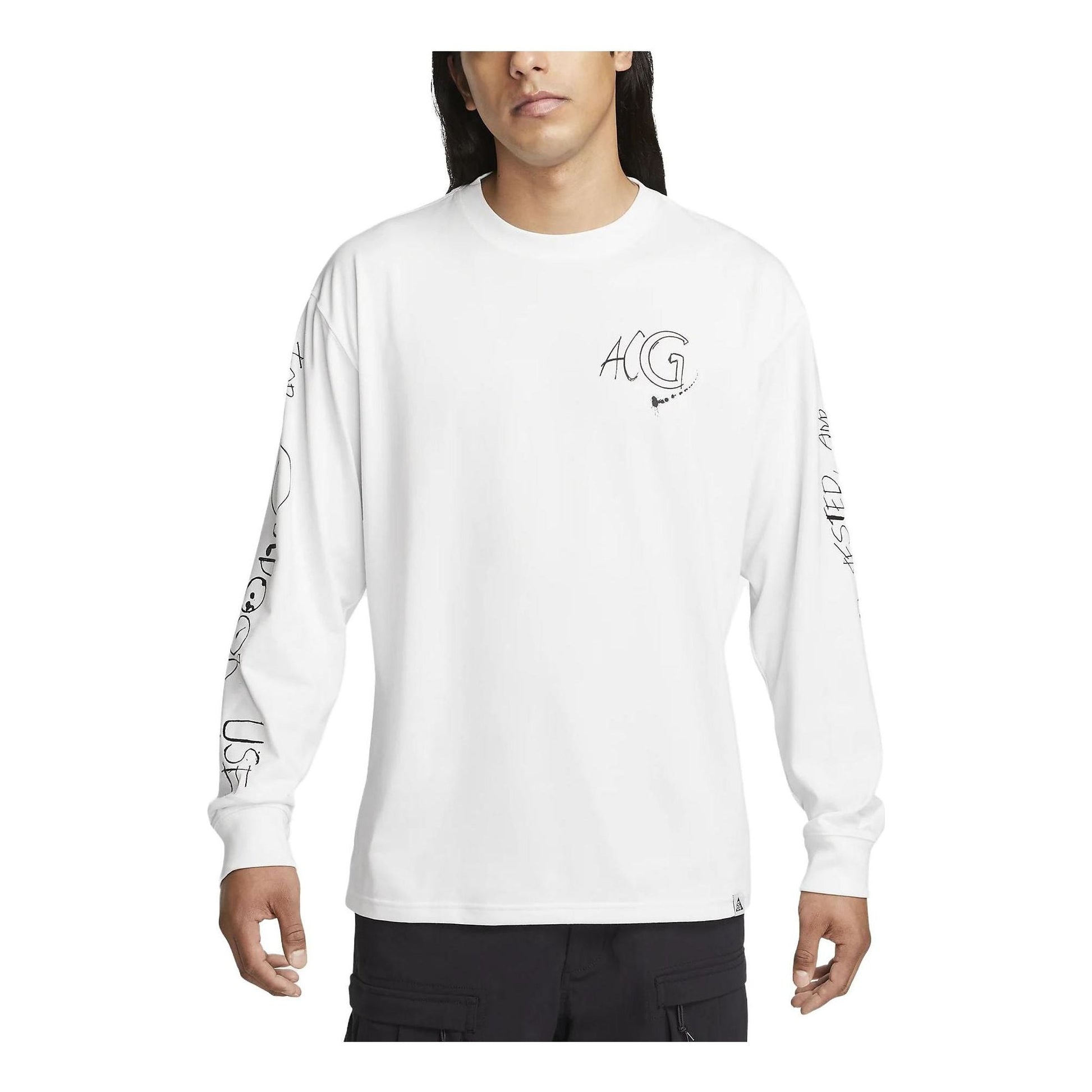 Nike ACG Long-Sleeve Logo T-Shirt 'White' FJ2135-121