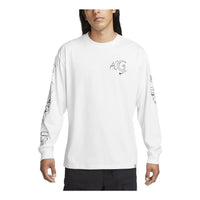 Nike ACG Long-Sleeve Logo T-Shirt 'White' FJ2135-121