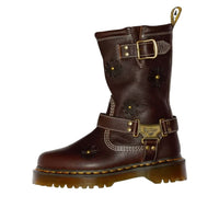 Dr. Martens Anistone Hi Flower Rigger Boots 'Dark Brown' 42823200