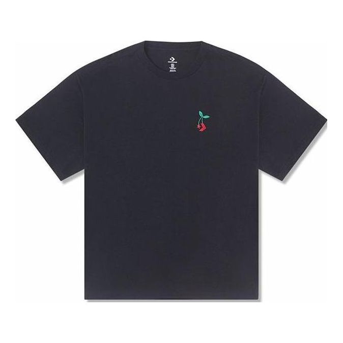 Converse Loose Fit Star Chevron Cherry Tee Asia Sizing 'Black' 10025237-A01