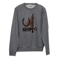 HERMES Her-Mes Sports Series Round Neck Gray H047850HA76