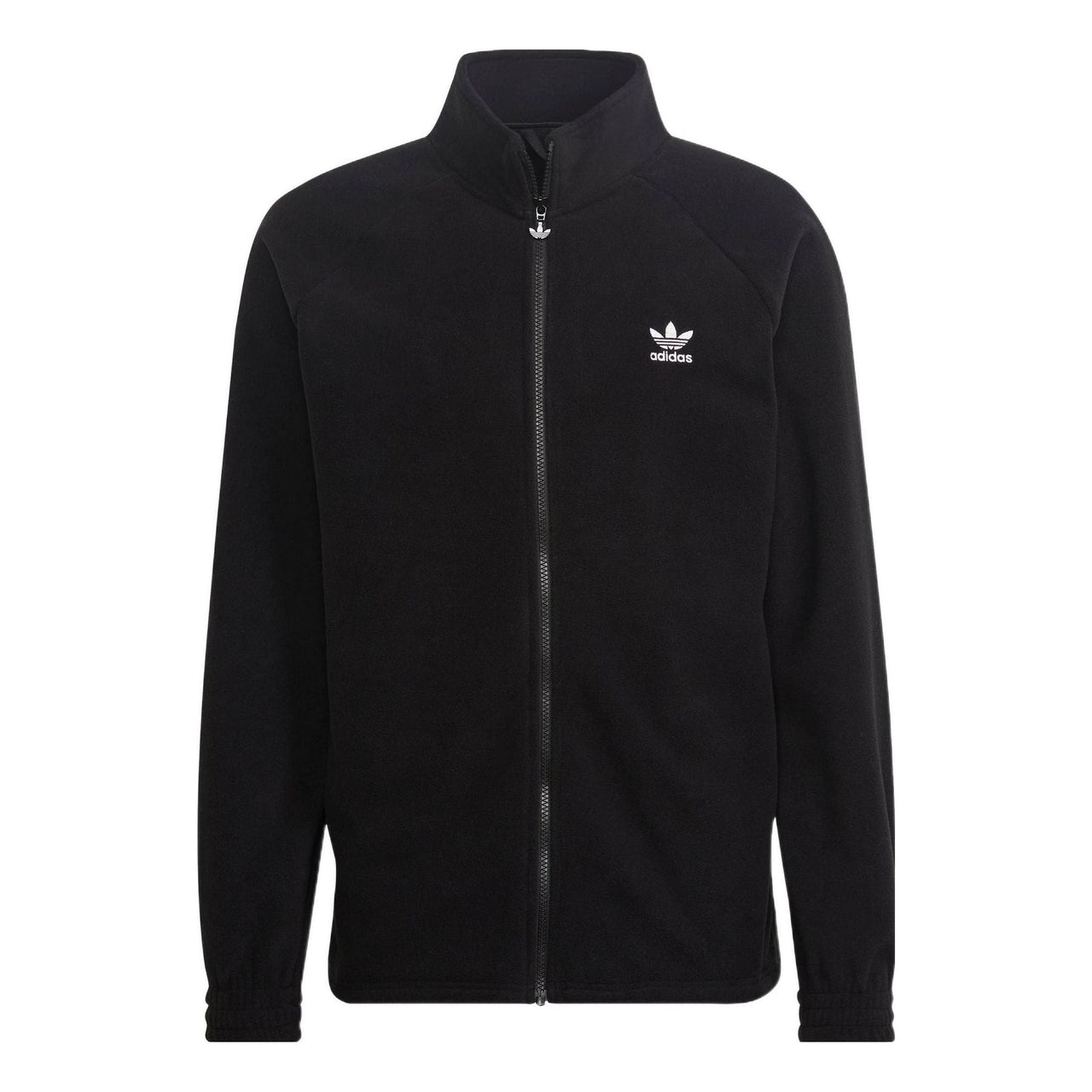 adidas Adicolor Classics Trefoil Teddy Fleece Jacket Asia Sizing 'Black' HK7295