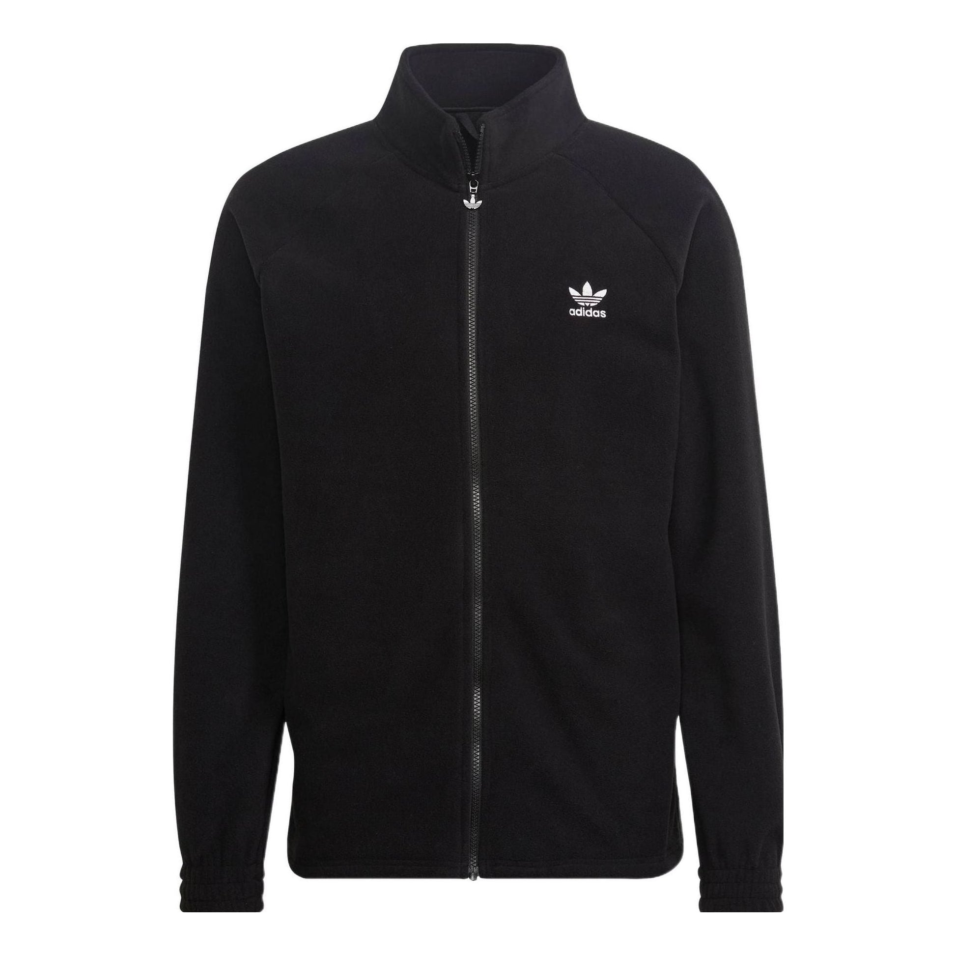 adidas Adicolor Classics Trefoil Teddy Fleece Jacket Asia Sizing 'Black' HK7295