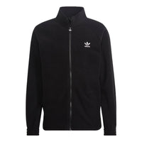 adidas Adicolor Classics Trefoil Teddy Fleece Jacket Asia Sizing 'Black' HK7295
