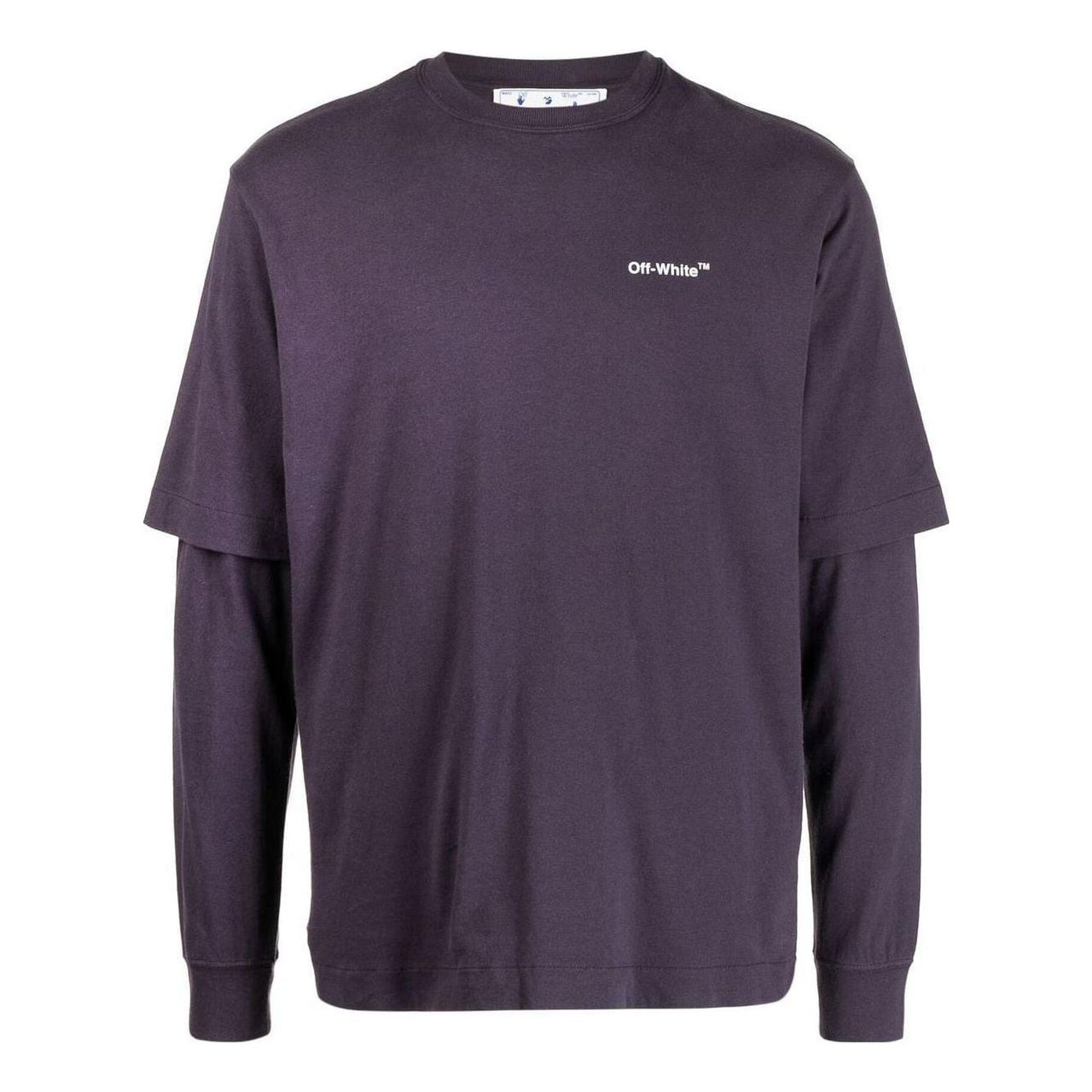 Off-White Caravaggio-Print Long-Sleeve Tee OMAB068F22JER0013501