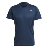 adidas Logo Running Sports Short Sleeve Navy Blue GN2168