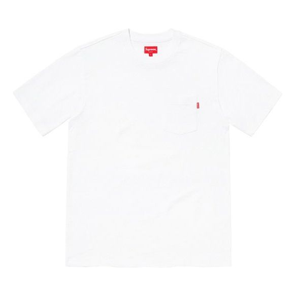 Supreme SS20 Week 1 S/S Pocket Tee Basic Short Sleeve Unisex White SUP-SS20-139