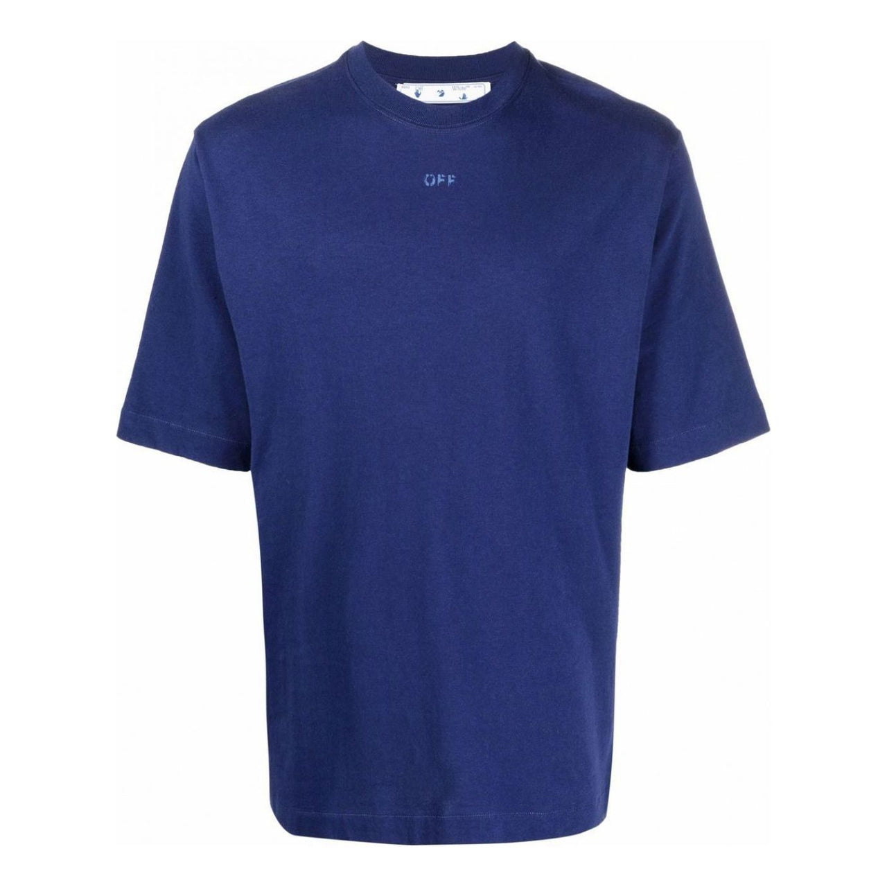 Off-White FW21 Rubber Arrow Oversized Short Sleeve Blue OMAA120F21JER0064545