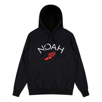 NOAH Unisex Winged Foot Logo Embroidery Black NOAH-SS20-001