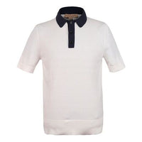 Men's Burberry Casual Short Sleeve Polo Shirt White 40684431