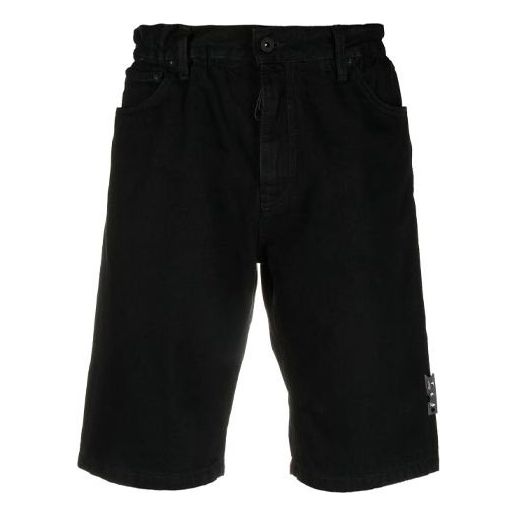 Off-White Men's SS21 Logo JeansShorts Black OMYC005S21DEN0011001