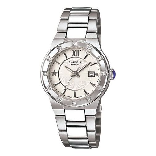 CASIO Waterproof Sports Sapphire Crystal White Analog SHE-4500D-7A