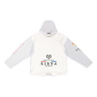 Balenciaga Paris Upside Down Hoodie Oversized 'White' 698156TMVD19000