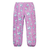 Supreme SS19 Floral Silk Track Pant Flowers Bundle Feet Casual Pants Purple SUP-SS19-10346