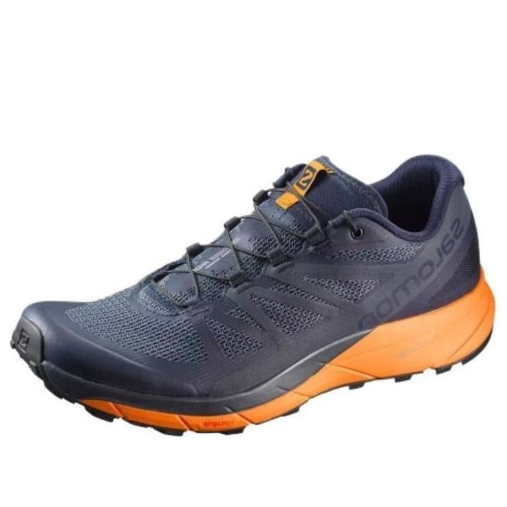 SALOMON Sense Ride Trail Running Shoes 'Navy Blazer Bright Marigold Ombre Blue' L39474300