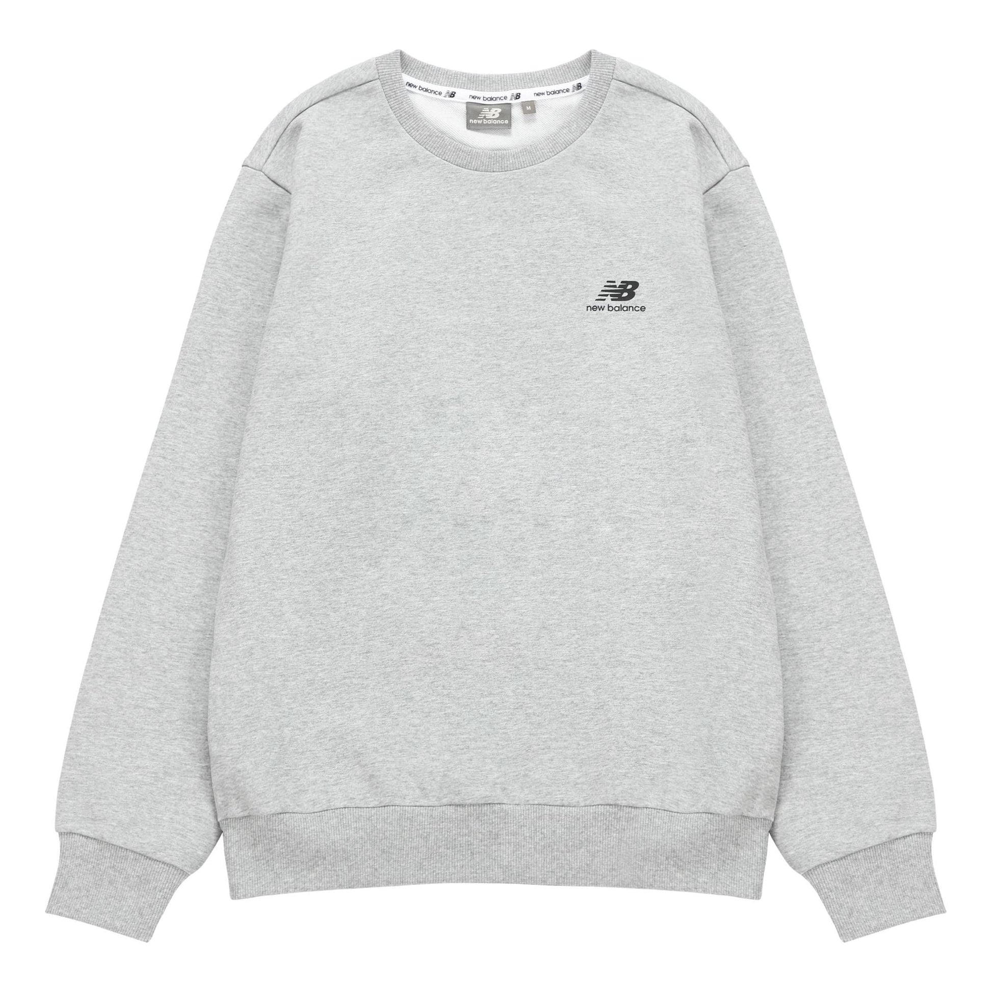 New Balance Athleisure Casual Sports Round Neck Pullover Long Sleeves Light Grey 5CB33223-GR