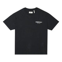 Fear of God Essentials Short Sleeve Black Logo Tee FOG-SS18-83