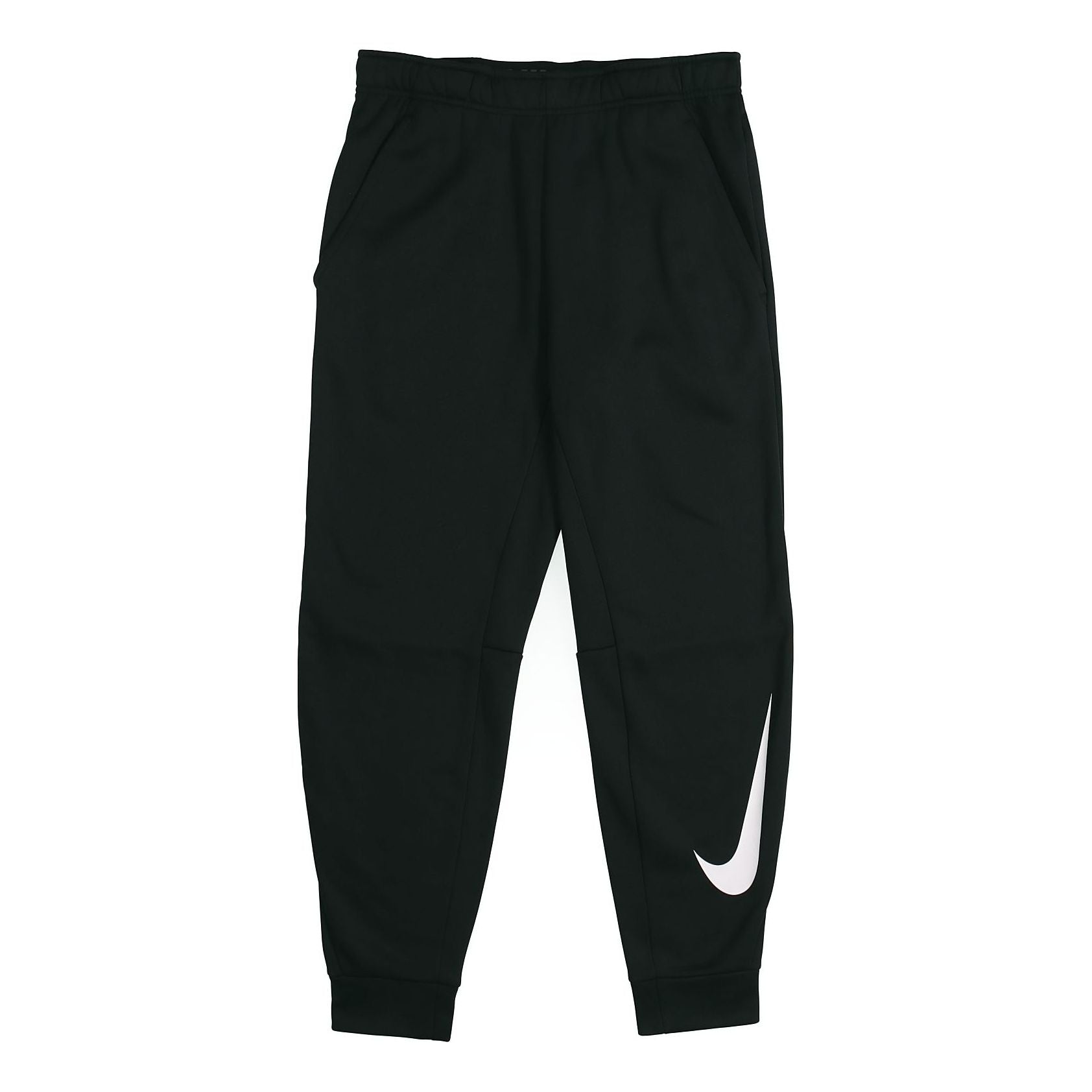 Nike Therma Tapered Swoosh Fleece Lined Sports Training Long Pants Black 932258-010