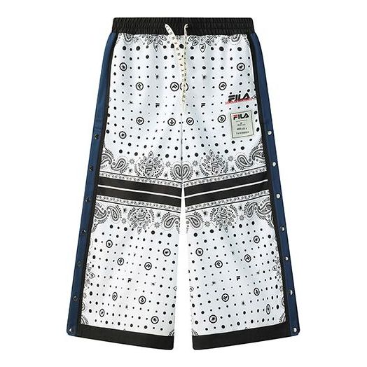 (WMNS) FILA Printing Woven Trousers White F11W123802F-WT