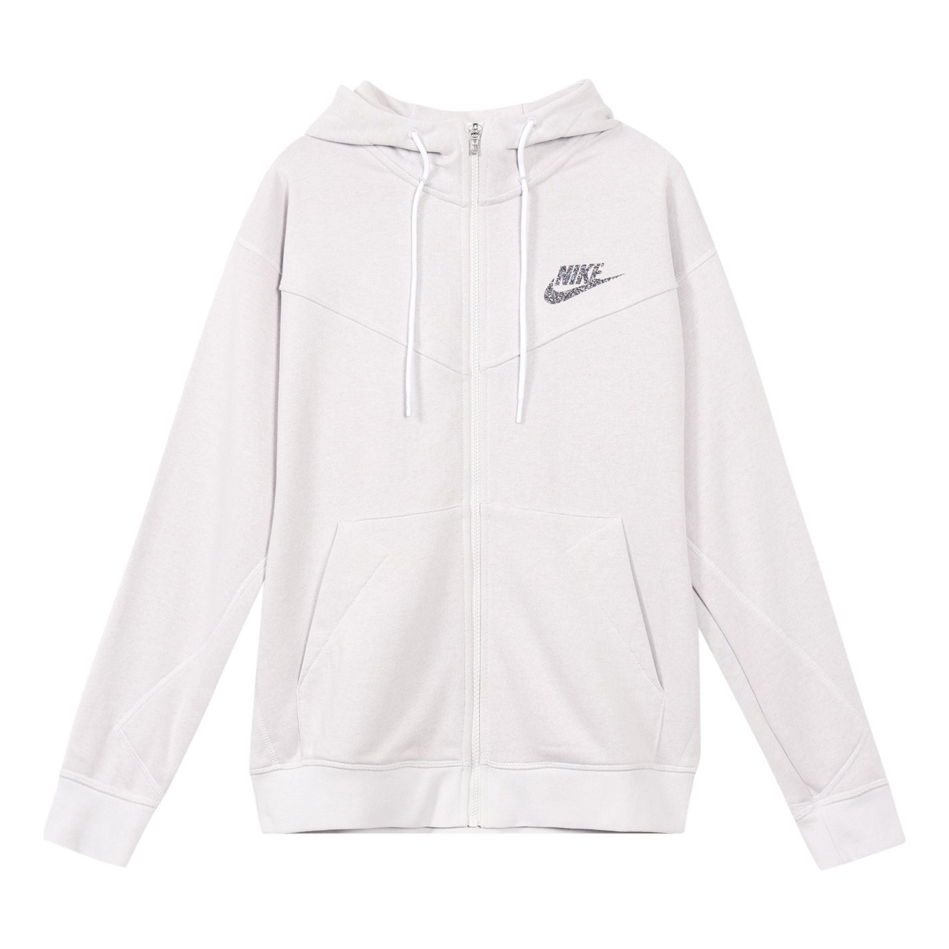 Nike Sportswear Logo Zipper Gray White Graywhite CW0305-910