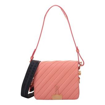 (WMNS) OFF WHITE Black Cowhide Pink Messenger Bag 'Black Pink' 0WNA011R189060012200