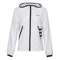 (WMNS) adidas neo CS WINDBREAKE Windproof Hooded Jacket White DM2116