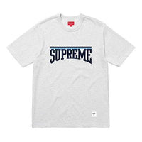 Supreme SS18 Arch SS Top Ash Grey Logo Tee SS18-0207