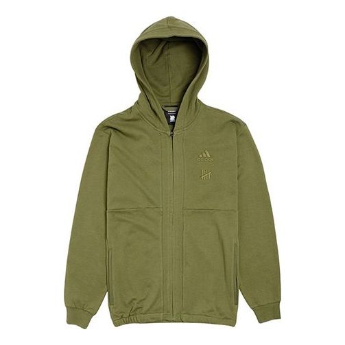adidas x Undefeated Crossover Zipper Casual Sports Olive Green DY3270