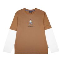 New Balance x Zero Per Zero Colorblock Long Sleeve Tee Asia Sizing 'Brown White' NDA47013-BEI