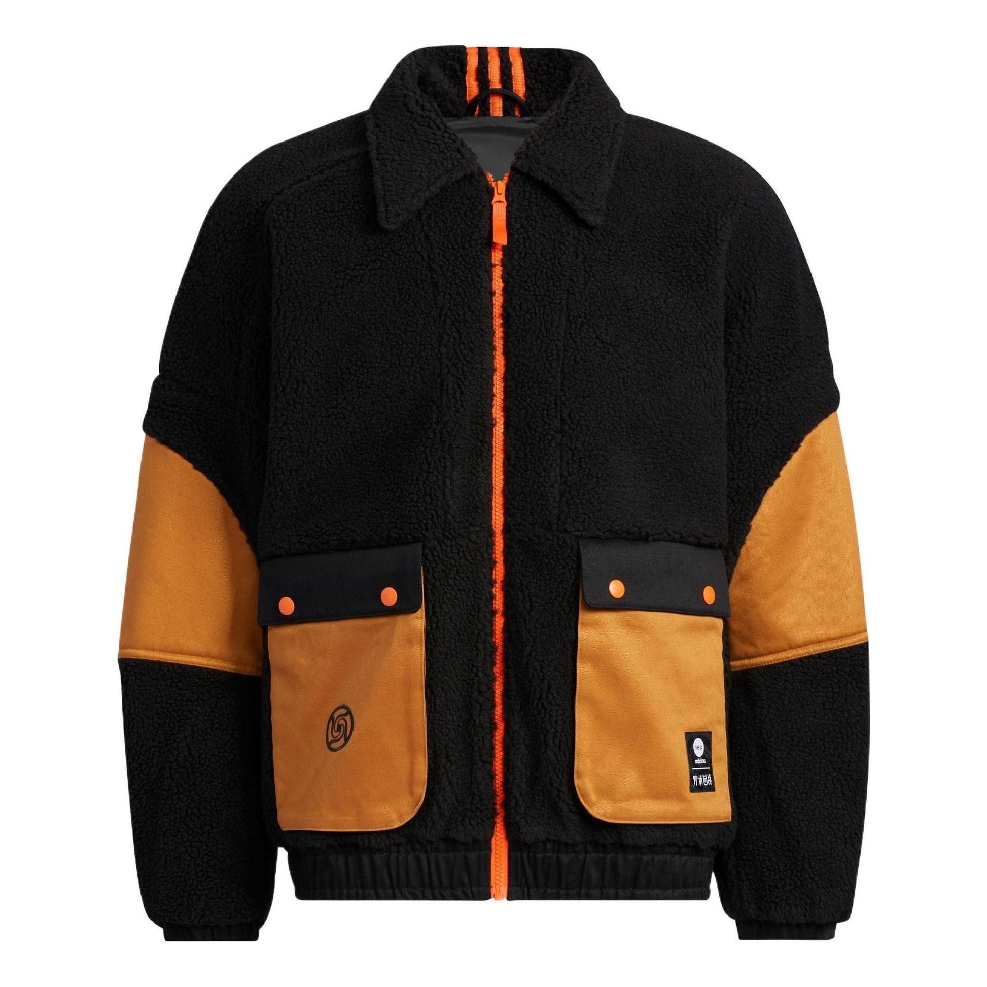 adidas Neo x Jujutsu Kaisen Jackets 'Black Orange' HZ2426