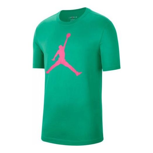 Air Jordan Casual Sports Breathable Short Sleeve Green CZ6650-370