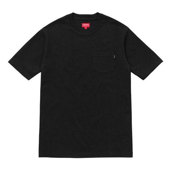 Supreme SS18 Pocket Tee Light Black Short Sleeve Unisex SUP-SS18-353
