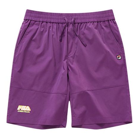 FILA FUSION Casual Sports Woven Lacing Shorts Purple T11M026801F-VT
