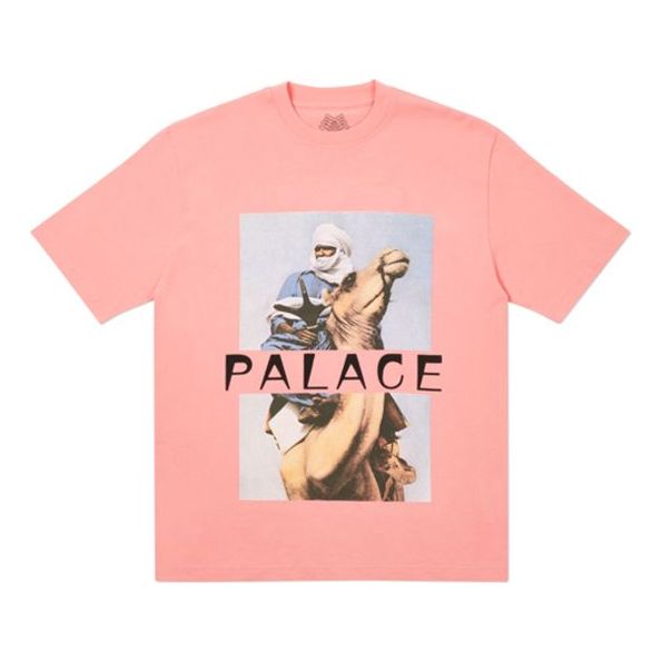 PALACE Character Pattern Logo Casual Short Sleeve Unisex Pink P19TS077