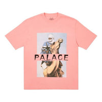 PALACE Character Pattern Logo Casual Short Sleeve Unisex Pink P19TS077