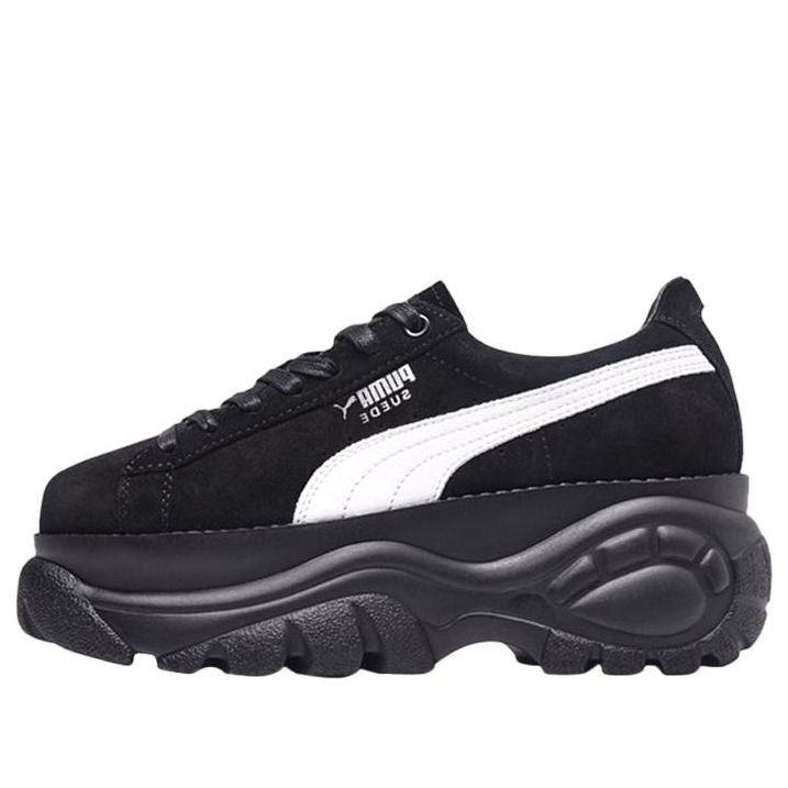 (WMNS) PUMA Buffalo x Suede Platform 'Black' 368499-02